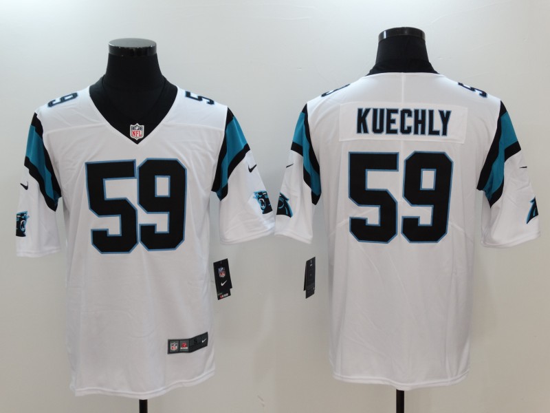 Men's Carolina Panthers Luke Kuechly #59 White Jersey